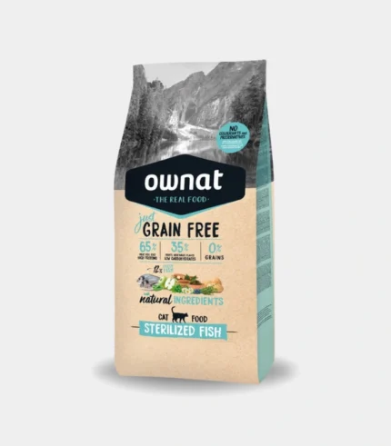 Ownat Grain Free Just Sterilized Fish Pienso para Gatos